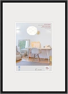 New Lifestyle KVX040B Plastic Picture Frame, Art Glass, 30 x 40 cm, Black