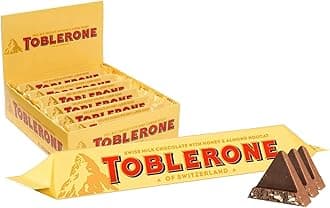 Toblerone Swiss Milk Chocolate with Honey and Almond Nougat Pack of 6 Pouch, 6 X 50 Gm, 300 Gm