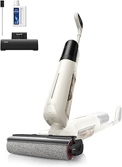 MOVA K30 SE Wet Dry Vacuum Cleaner, 180° Lie-Flat Reach Smart Vacuum Mop, 0 in Dual-Edge Cleaning, one-press self-cleaning, Lightweight, Powerful 18000Pa Suction Floor Cleaner for Hard Floors Pet Hair