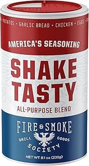 Shake Tasty All Purpose Seasoning | BBQ Rubs for Smoking and Grilling | Steak, Chicken, Pork, Burgers | Large 8.1 oz