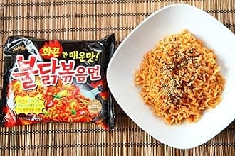 Samyang Instant Ramen Noodles, Halal Certified, Spicy Stir-Fried Chicken Flavor - PACK OF 30