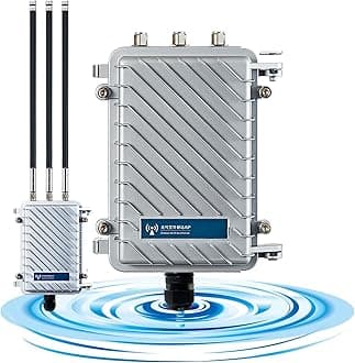 KuWFi Outdoor Wireless WiFi Access Point 11AC 750Mbps Dual-Band 2.4G/5.8G Antennas Waterproof Base Station AP Support Wireless AP/WiFi Repeater