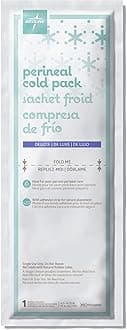 Medline Deluxe Perineal Cold Packs with Adhesive Strip, 4.5 x 14.25 (Pack of 24), postpartum, great for new moms