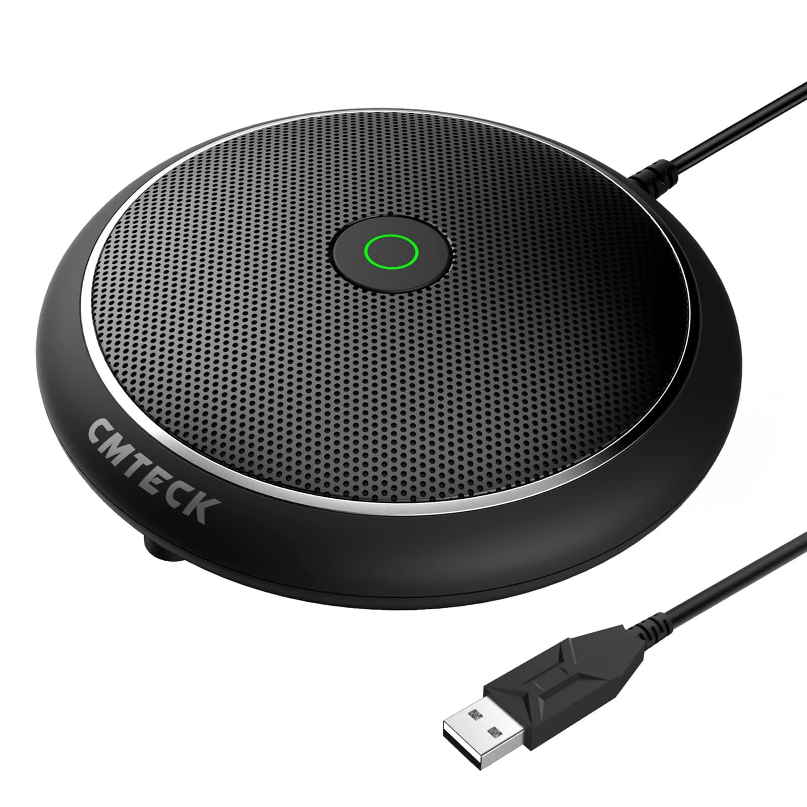 Conference Microphone, CMTECK USB Computer Microphone CM003, Mute Function, Omnidirectional Mic for Computers PC, Condenser Boundary Desktop Microphones for Streaming,VoIP Calls,Skype,Chatting