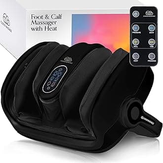 Shiatsu Foot Massager with Heat, Deep Kneading Therapy for Pain Relief, Circulation, Post-Activity Relaxation - Foot Massager for Plantar Fasciitis, and Arthritis Relief