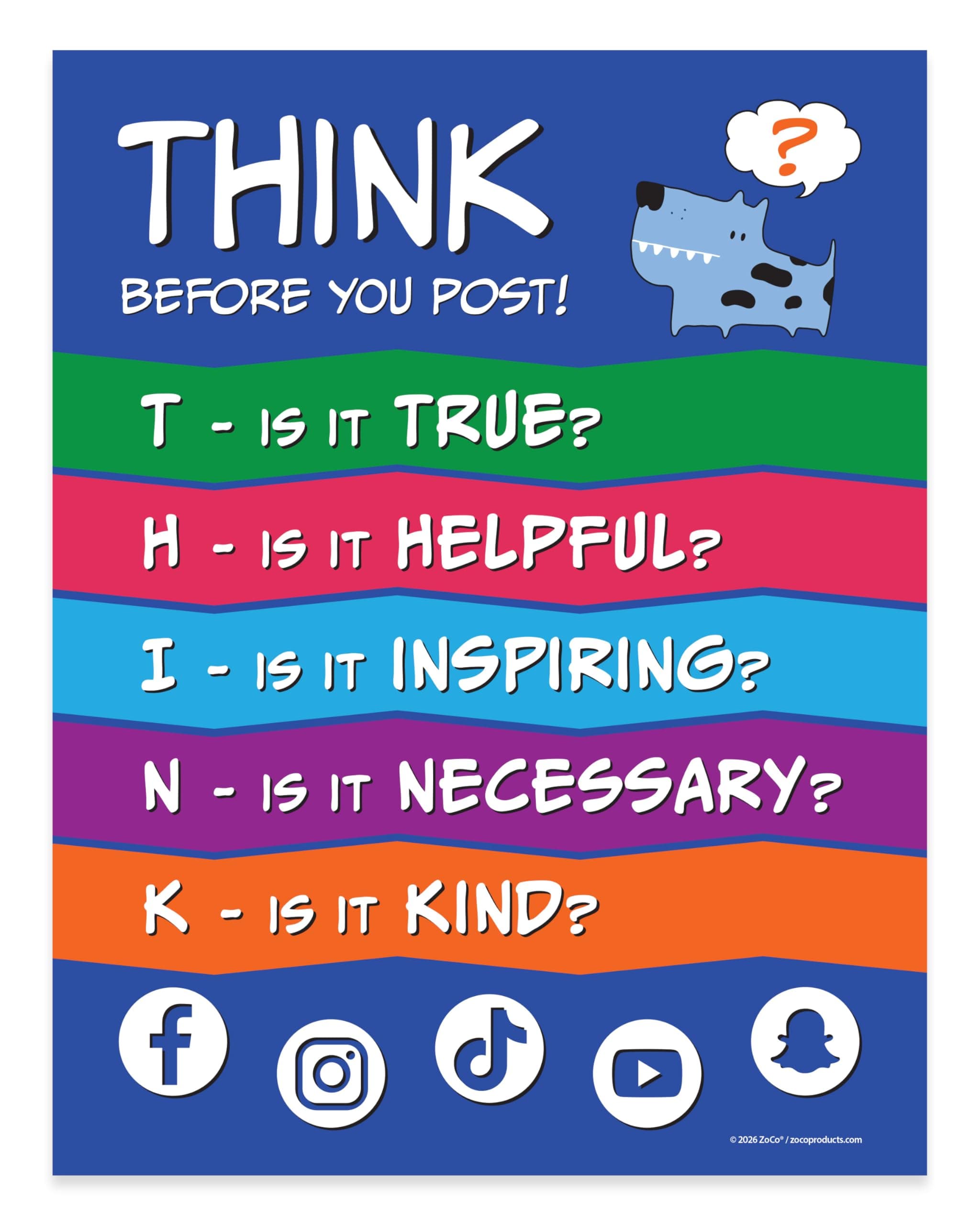 Think Before You Post Poster