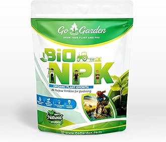 Go Garden Bio NPK Fertilizers for Plants | Complete Plant Food NPK Fertilizer for Growth Boost and Maximum Production | Ideal for Home, Garden & Outdoor Plant Care - 950G