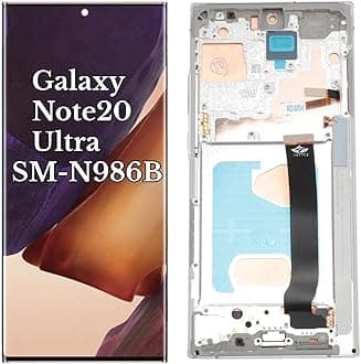 for Galaxy Note 20 Ultra SM N986B SM N986U SM N986W N985F N985F DS 4G 5G 6.9 Inch Touchscreen Digitizer Assembly, Phone Fully Assembled Screen Replacement Kit (Silver)