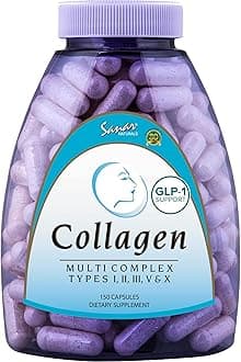 Multi Collagen Pills Type I, II, III, V, X | Extra Strength Hair, Nail, Skin, Bone & Joint Support | Hydrolyzed Collagen Supplement for Women and Men | Non-GMO, 150 Capsules