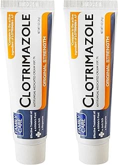 2 Pk. Family Care Clotrimazole Anti-Fungal Cream, 1% USP