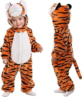 - Infants Toddlers Halloween Cosplay Clothes Kids' Tiger Costume Outfit