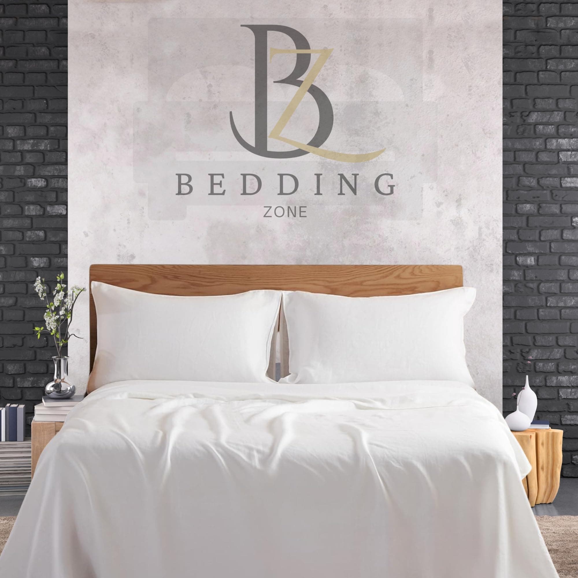 King Bed Sheet 3pcs Set, 100% MICROFIBER Solid, Size: 240x260cm + 2pc Pillowcase 50x75cm, (solid white)