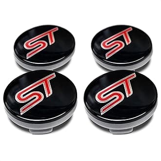 4PCS 54MM ST Racing Black RED Center Wheel HUB CAPS Emblem Cover CP9C-1A096-AA