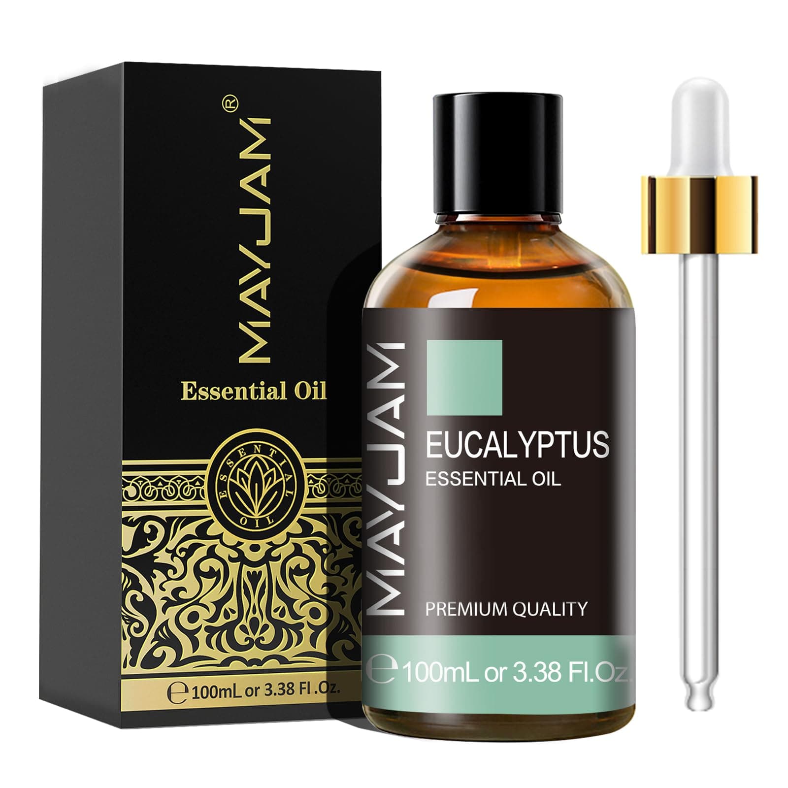 – MAYJAM Eucalyptus Essential Oils 100ML, Eucalyptus Oil for Diffuser, Humidifier, DIY, Home, Office