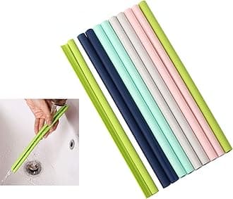 Reusable Silicone Straws - Openable & Washable, Easy to Clean, Straight Smoothie Straws - 10 Pcs