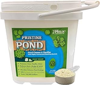 Pristine Pond Cleaner and Clarifier with Highly Concentrated Beneficial Bacteria. Reduces Muck, Solids, and Sludges in Lagoons, Ponds, Water Features. Safe for Koi 8 Pounds Treats 760,000 gallons