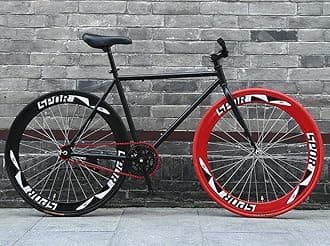 Road Bicycle, 26 inch Bikes, Stripped Back Fixie Brake System, High Carbon Steel Frame, Road Bicycle Racing, Men's and Women Adult,E/C/26 inch