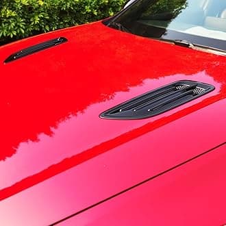 YOUTOOCAR Glossy Black Intake Scoop Turbo Bonnet Vent Cover Hood Air Vents Cover Compatible with KIA Stinger Accessories, (H0106-15)