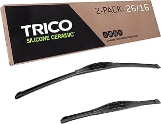 Trico Silicone Ceramic Automotive Replacement Windshield Wiper Blade, Ceramic Coated Silicone Super Premium All Weather includes 26 inch & 16 inch Beam blades (90-2616)