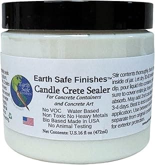 Earth Safe Finishes Candle Crete Concrete Sealer (Clear, 16oz)