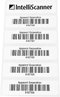 IntelliScanner Custom Barcode Asset Tags (Pack of 100 - Customized)