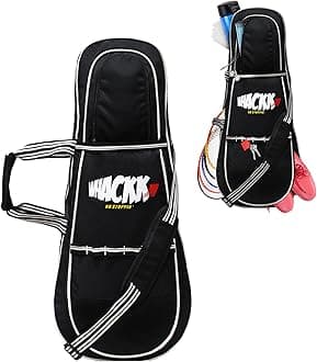 - WHACKK Tennis Badminton Squash Equipment Cover kit Bag 3 Big Compartments 4T 6B Racket |Backpack & Duffel (Blue)