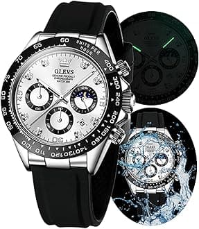 Men's Chronograph Quartz Watches,Luminous Watches for Men, Fashion, Leisure