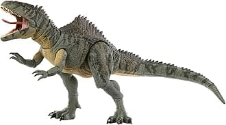 Mattel Jurassic World HXF57 Hammond Collection Giganotosaurus Children's Figure, Dinosaur Toy, Total Length: Approx. 28.3 inches (72 cm), Ages 8 and up, Green