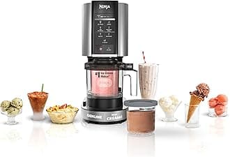 Ninja NC301 CREAMi, Ice Cream, Gelato, Milkshake, Sorbet, and Smoothie Bowl Maker, 7 One-Touch Programs, Silver