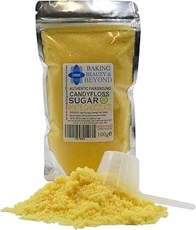 Baking Beauty and Beyond Premium Candy Floss Sugar 100g - White Chocolate Flavour