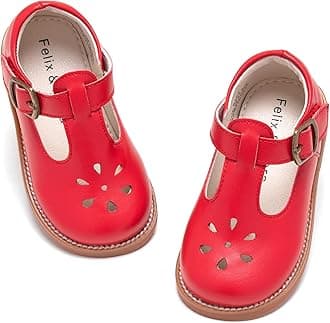 Felix & Flora Toddler Little Girl Mary Jane Dress Shoes - Ballet Flats for Girl Party School Shoes