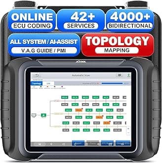 XTOOL D8S OBD2 Scanner: AI-Assisted Car Diagnostic Tool with Bidirectional Control, Topology Mapping, ECU/Online Coding, 42+ Resets, Full System Scan, V.A.G Guide, PMI, CAN FD/DoIP, 3-Year Free Update