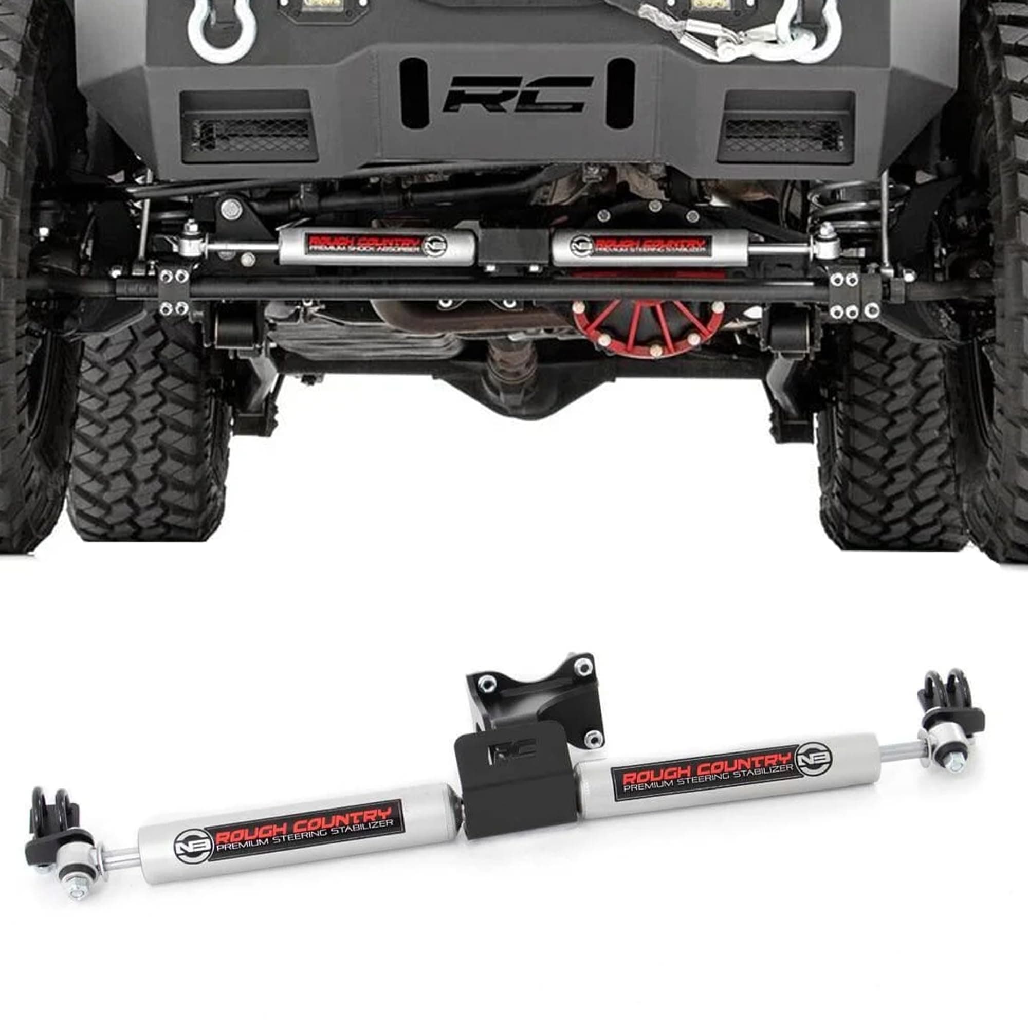 N3 Dual Steering Stabilizer for 07-18 Jeep Wrangler JK - 8734930