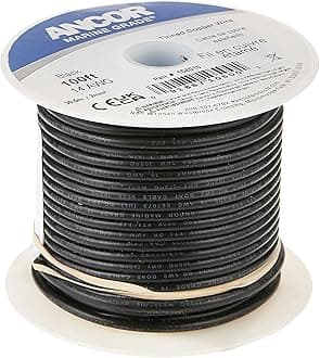 104010 Tinned Copper Wire, 14 AWG (2mm2), Black - 100ft