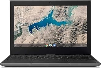 Lenovo 100e 2nd Gen 11.6" Rugged & Spill Resistant Laptop HD Chromebook Laptop, MT8173 CPU, 4GB LPDDR3 RAM, 32GB eMMC TLC SSD, 720P HD Camera, Black, Chrome OS