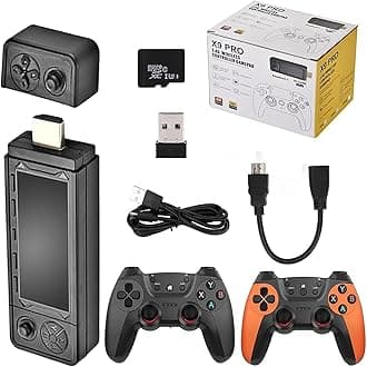 ZWXYVUT 2025 X9 Ultra Retro Game Stick 4k, New X9 Pro 4k Retro Game Stick，White Controller, Wireless Retro Game Console,X9 Ultra Stick, Plug and Play Retro Gaming Console X9 (256G 60000+Games)