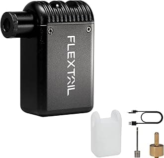 Tiny Bike Tire Pump, 100PSI Electric Bicycle Pump, Protable Cycling Pump with Schrader and Presta valves, Integrated Safety Light, 80 Seconds Quick Inflation for Road Bike, Mountain Bike