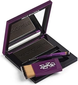 Madison Reed Root Touch Up Powder + Brow Filler – Legno Black, Instant Gray Coverage, Conceals Roots & Fills Brows, For Hairlines & Thinning Hair, Temporary, 0.13 oz (60 Uses)