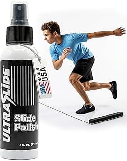 Silicone Lubricant Spray - 4oz Slide Board Polish - Friction-Reducing Lubricant for Slide Boards for Exercise, Hockey Tiles & Shooting Pads - Odorless, Multi-Purpose Surface Care