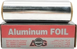 Hookah Foil Sheet Dispenser with 1 Roll (49ft) & Cutter Slide 6.4” x 6.6” – Aluminum Hookah Accessories for Shisha Setup(Rolling Aluminium foil*1)