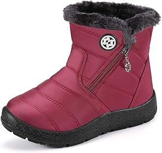 KVbabbyGirls' Boys' Snow Boots Winter Boots Ankle Boots Kids Boots Warm Fur Anti-Slip