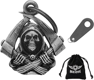 Dream Apparel Motorcycle Ride Bell For Bikers, Heavy Spirit Bells Accessory And Key Chain For Luck