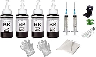 CANOFF Refill Ink for 2723 Multi-Function Deskjet Printers 1210,1211,1212,1213,2330,2331,2332,2333,2722,2723,2729; Deskjet Plus 4121,4122,4123 with Syringes 100ml Ink