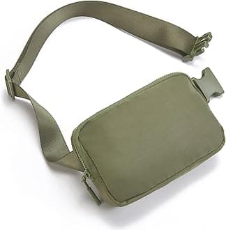 Belt Bag for Women Men Fashionable Crossbody Fanny Pack for Women Waist Bag with Adjustable Strap, 1-Green, Belt Bag