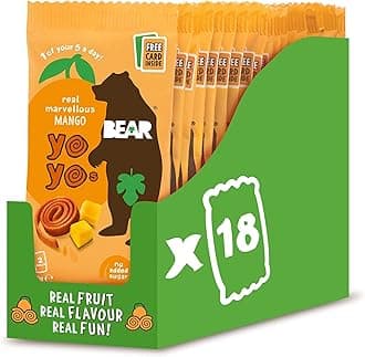 Mango Yoyos - Dried Fruit Rolls - Healthy - Vegan - 20g (18 packs)