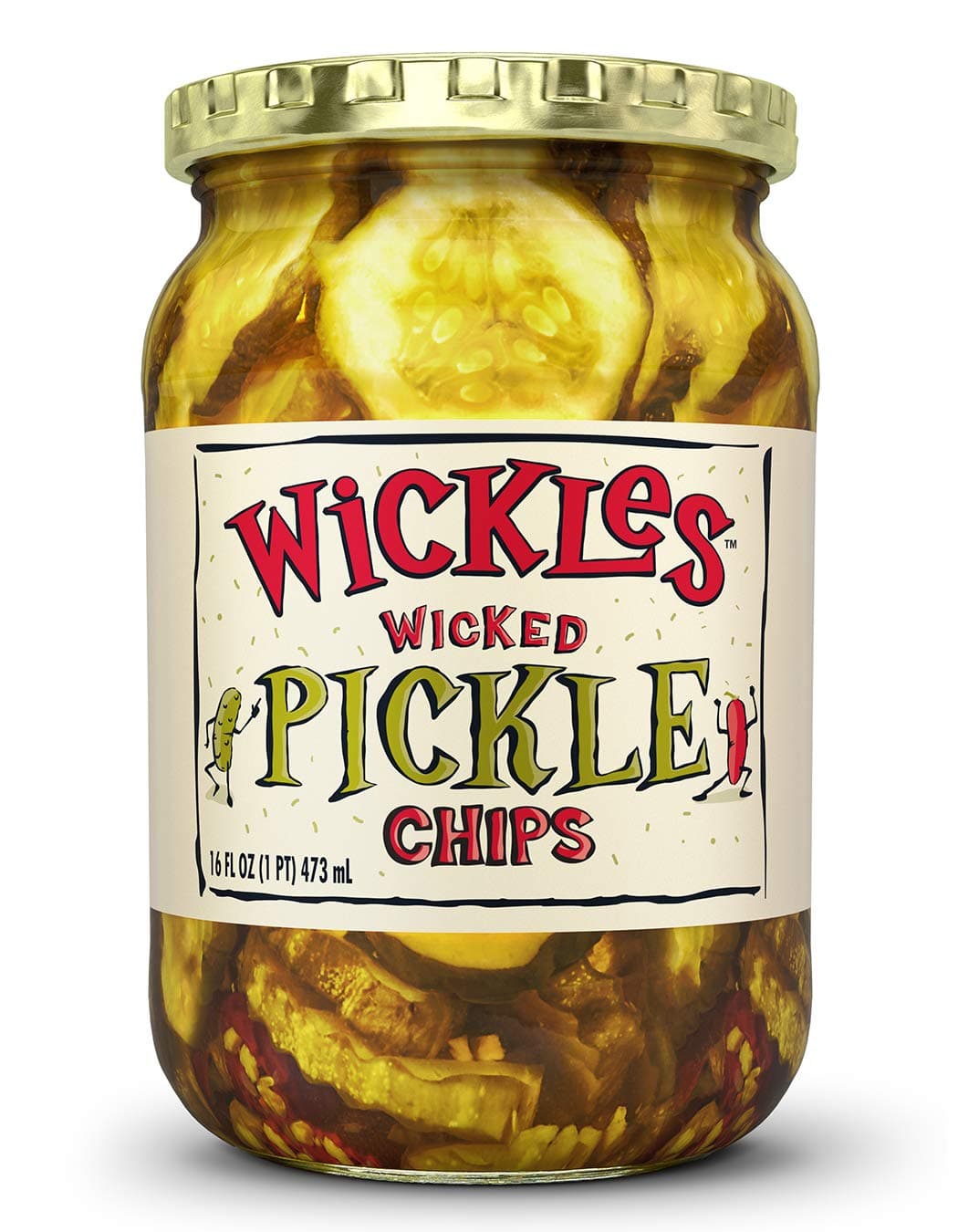 Wicked Pickle Chips, 16 oz