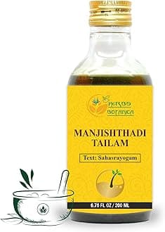 Herbs Botanica Manjisthadi Oil Tailam Remedies for Headache, Skin, Relaxing 6.76 Fl Oz