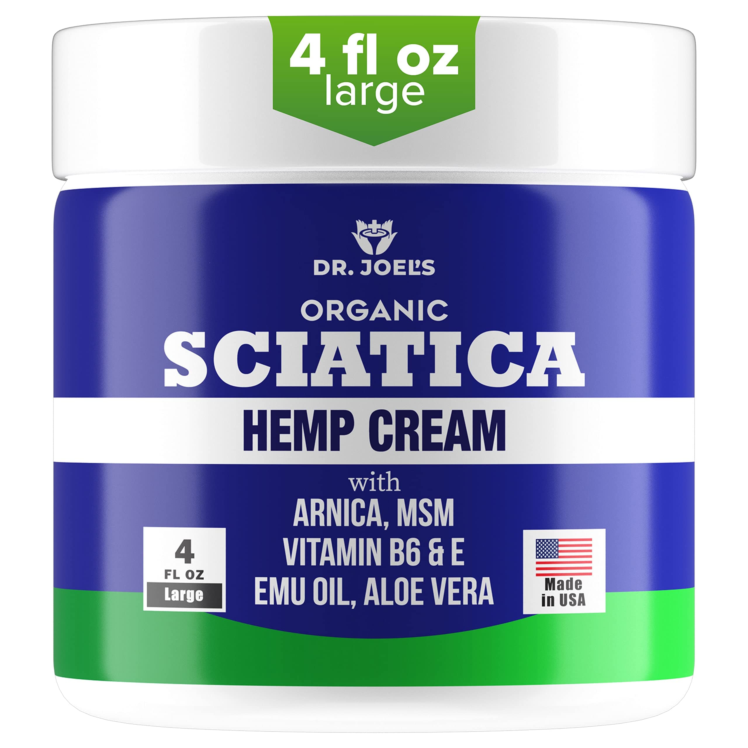 Sciatica Cream - Premium Sciatica Cream - Fast Absorption & Maximum Relief - 4 oz Large Value Pack - Made in The USA