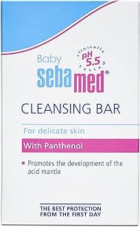 Sebamed Baby Cleansing Bar 150g|Ph 5.5 | With Panthenol|No tears & Soap Free bar| For Delicate skin