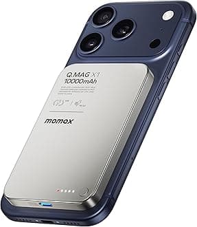 Q.MAG X1 Portable Charger Wireless 10000mAh, 0.5" Slim Power Bank Fast Charging Magnetic Battery Pack for iPhone Air/17 Pro Max/17 Pro/16/15/14/13/12 (1*USBC Port PD20W, No Lighting)